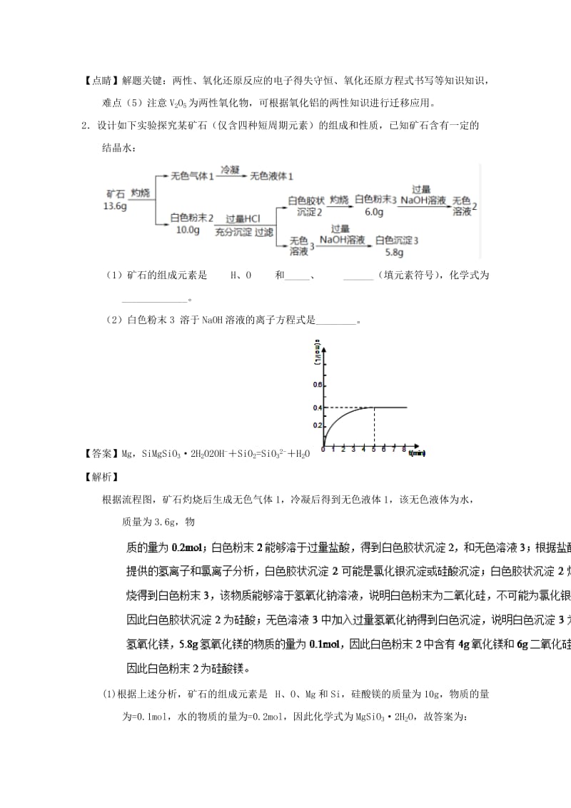 2019年高考化学 备考百强校大题狂练系列 专题15 元素及化合物综合应用.doc_第3页