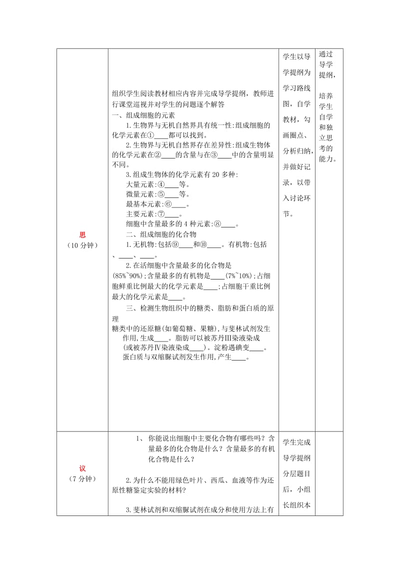 四川省成都市高中生物 第二章 组成细胞的分子 2.1 细胞中的元素和化合物教案 新人教版必修1.doc_第2页