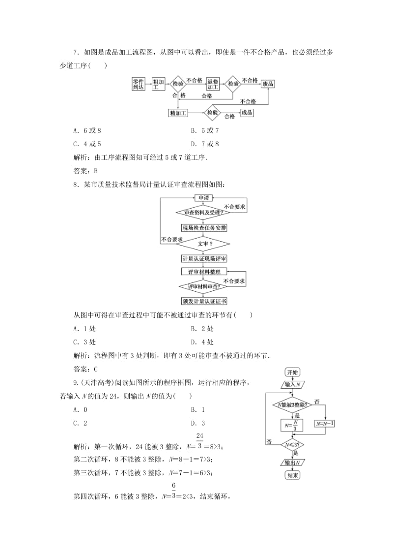 2019年高中数学 阶段质量检测（三）（含解析）湘教版选修1 -2.doc_第3页