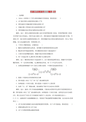 （江蘇專版）2019版高考生物二輪復(fù)習(xí) 專題二 代謝 主攻點(diǎn)之（二）代謝之必要條件——酶和ATP練習(xí)（含解析）.doc