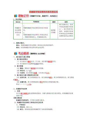 高中物理 第四章 機械能和能源 第5節(jié) 機械能守恒定律 1 機械能守恒定律的內(nèi)容及表達(dá)式學(xué)案 教科版必修2.doc