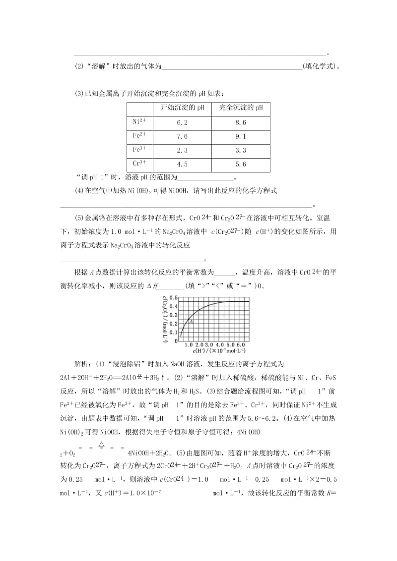 2019高考化学二轮复习 第二部分 考前定点歼灭战 专项押题（二）主观题限时押题练 歼灭高考5个主观题（第四练）.doc_第3页