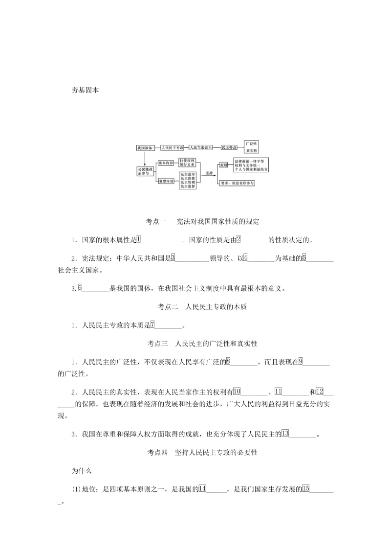 江苏专版2019年高考政治总复习第一单元公民的政治生活第一课生活在人民当家作主的国家讲义新人教版必修2 .doc_第2页