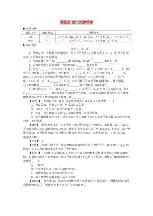 2019高考物理總復(fù)習(xí) 考查點10 功和功率考點解讀學(xué)案.doc