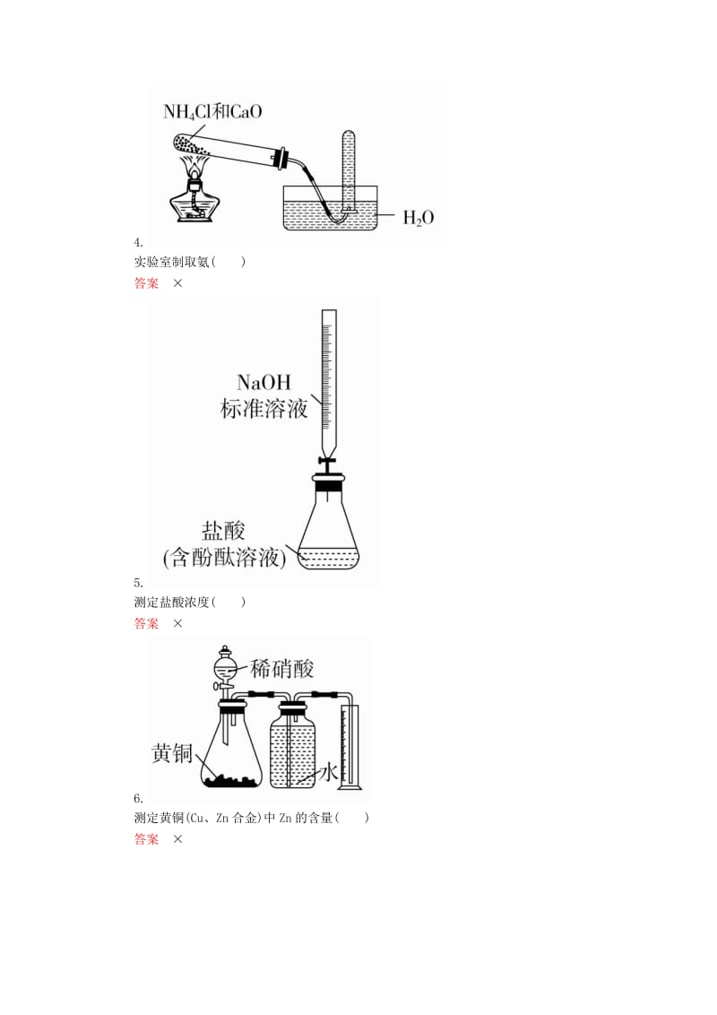 2019高考化学一轮复习 排查落实练11 实验装置、操作规范必记练习 新人教版.doc_第2页