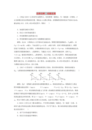 （江蘇專版）2019版高考物理二輪復(fù)習(xí) 專題二 第一講 功和功率 動(dòng)能定理課后達(dá)標(biāo)檢測卷（含解析）.doc