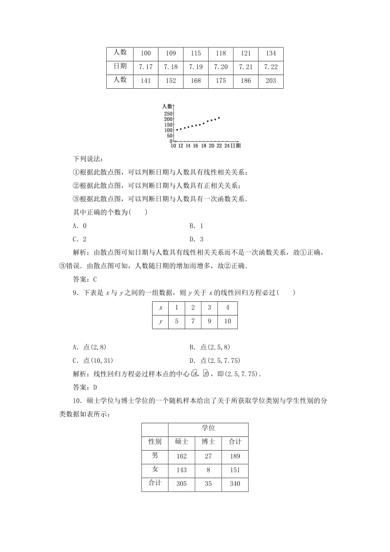 2019年高中数学 阶段质量检测（一）（含解析）湘教版选修1 -2.doc_第3页