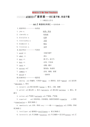 （新課改）2020版高考英語(yǔ)一輪復(fù)習(xí) Module 2 My New Teachers學(xué)案（含解析）外研版必修1.doc