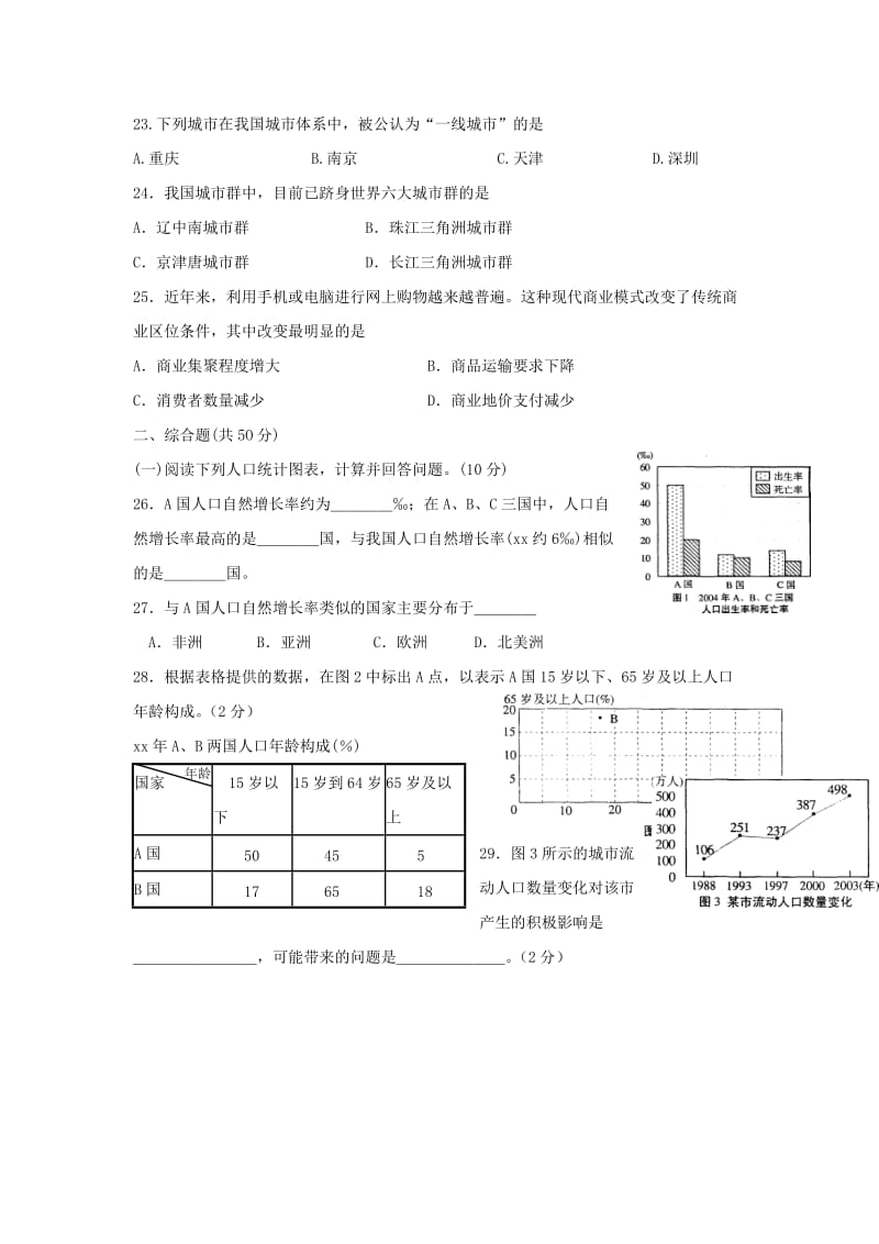 2019版高一地理下学期期中试题.doc_第3页