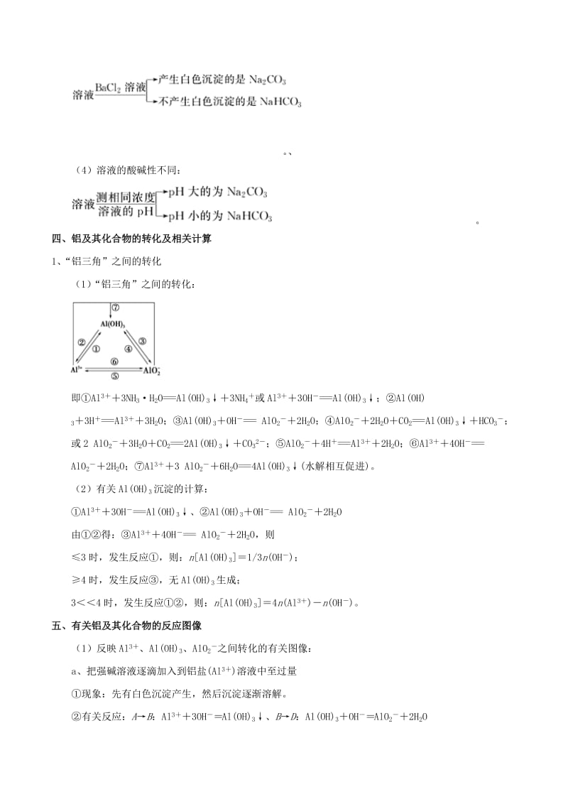 2019年高考化学 中等生百日捷进提升系列 专题2.10 金属及其化合物基础练测.doc_第3页