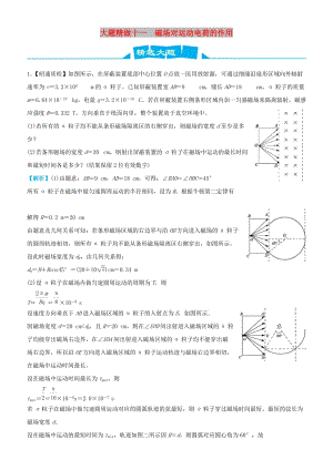 2019高考物理三輪沖刺 大題提分 大題精做11 磁場(chǎng)對(duì)運(yùn)動(dòng)電荷的作用.docx