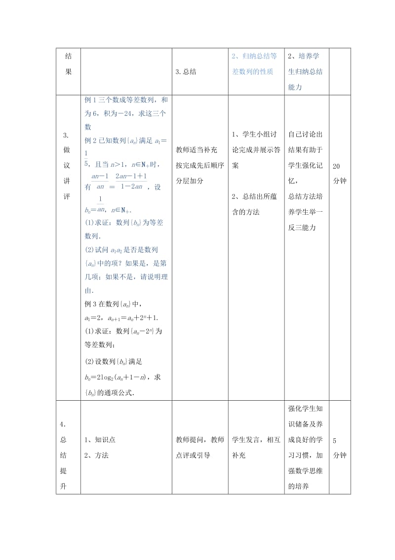 辽宁省大连市高中数学 第二章 数列 2.2 等差数列的性质（2）教案 新人教B版必修5.doc_第2页