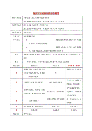 四川省成都市高中化學 第四章 化學與自然資源的開發(fā)利用 第二課時教案 新人教版必修2.doc