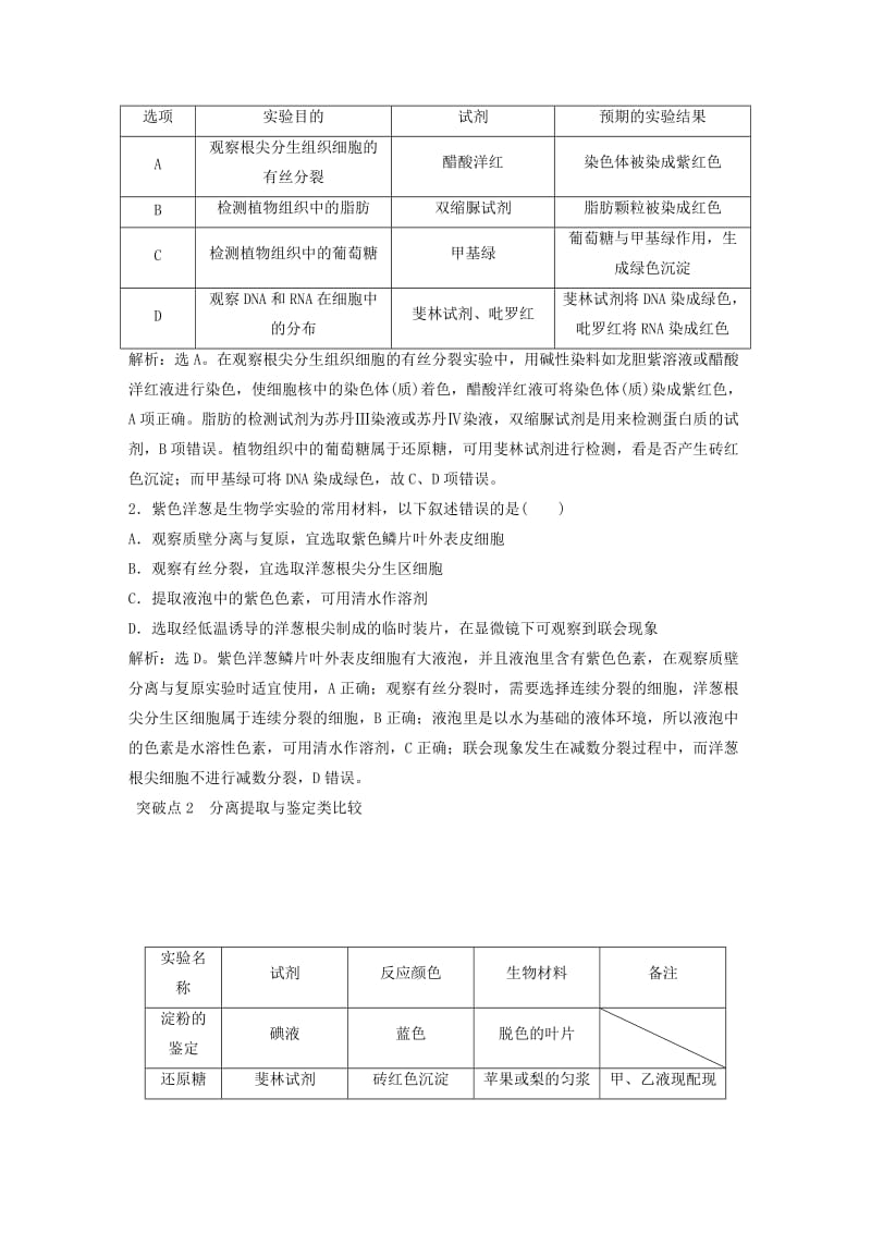 2019届高考生物一轮复习 第十单元 实验原则与设计 加强提升课（八）教材实验整合与实验设计探究能力培优突破学案.doc_第2页