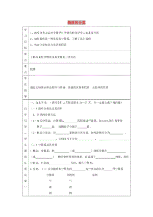 遼寧省撫順市高中化學(xué) 第二章 化學(xué)物質(zhì)及其變化 2.1 物質(zhì)的分類導(dǎo)學(xué)案新人教版必修1.doc