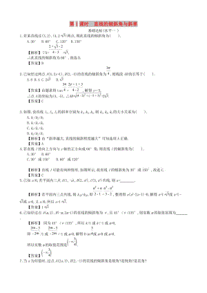 四川省成都市高中數(shù)學(xué) 第三章 直線的方程 第1課時(shí) 直線的傾斜角與斜率同步練習(xí) 新人教A版必修2.doc