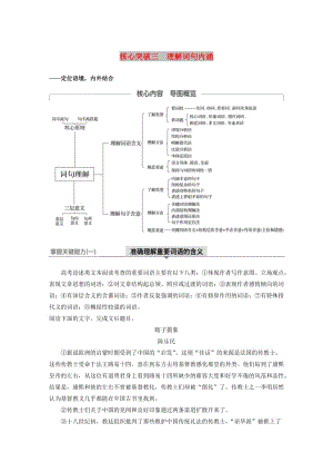 （江蘇專用）2020版高考語文新增分大一輪復(fù)習(xí) 第八章 論述類閱讀 專題三 核心突破三理解詞句內(nèi)涵講義（含解析）.docx