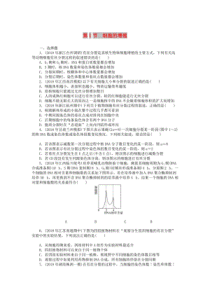 2019版高考生物一輪總復(fù)習(xí) 第6章 細(xì)胞的生命歷程 第1節(jié) 細(xì)胞的增殖課時練 必修1.doc