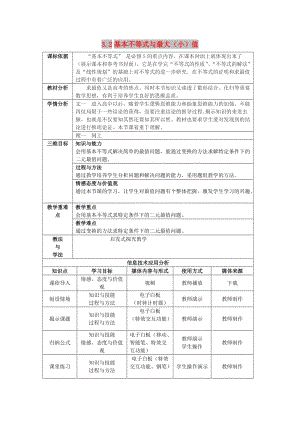 陜西省石泉縣高中數(shù)學(xué) 第三章 不等式 3.2 基本不等式與最大（?。┲到贪?北師大版必修5.doc