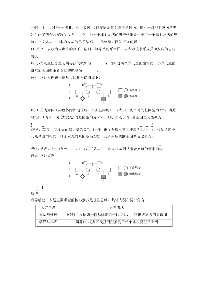 粤渝冀辽苏皖闽鄂湘津京鲁琼专用2018-2019学年高中生物第2章基因和染色体的关系知识体系构建与核心素养解读学案新人教版必修2 .doc_第3页