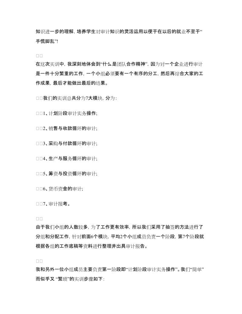 审计毕业生实习报告范文.doc_第2页