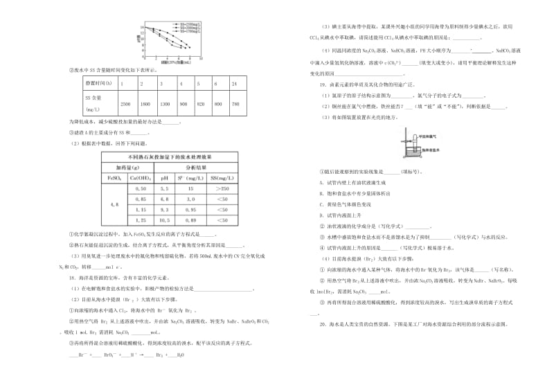 2019年高考化学一轮复习 第十四单元 化学与自然资源的开发利用单元B卷.doc_第3页