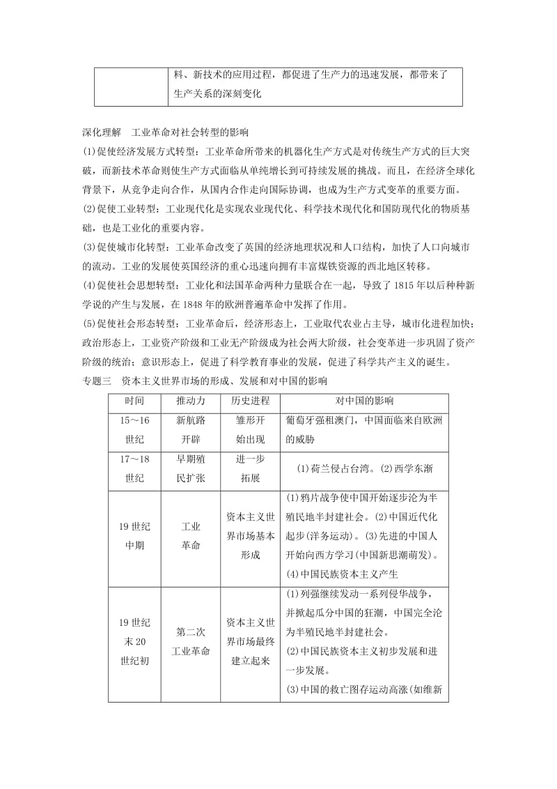 2019版高考历史大一轮复习 第七单元 工业文明的崛起单元综合提升学案 岳麓版必修2.doc_第3页