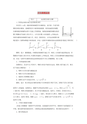 （江蘇專版）2019版高考物理二輪復(fù)習(xí) 專題一 第三講 力與曲線運(yùn)動(dòng)課前自測(cè)診斷卷（含解析）.doc