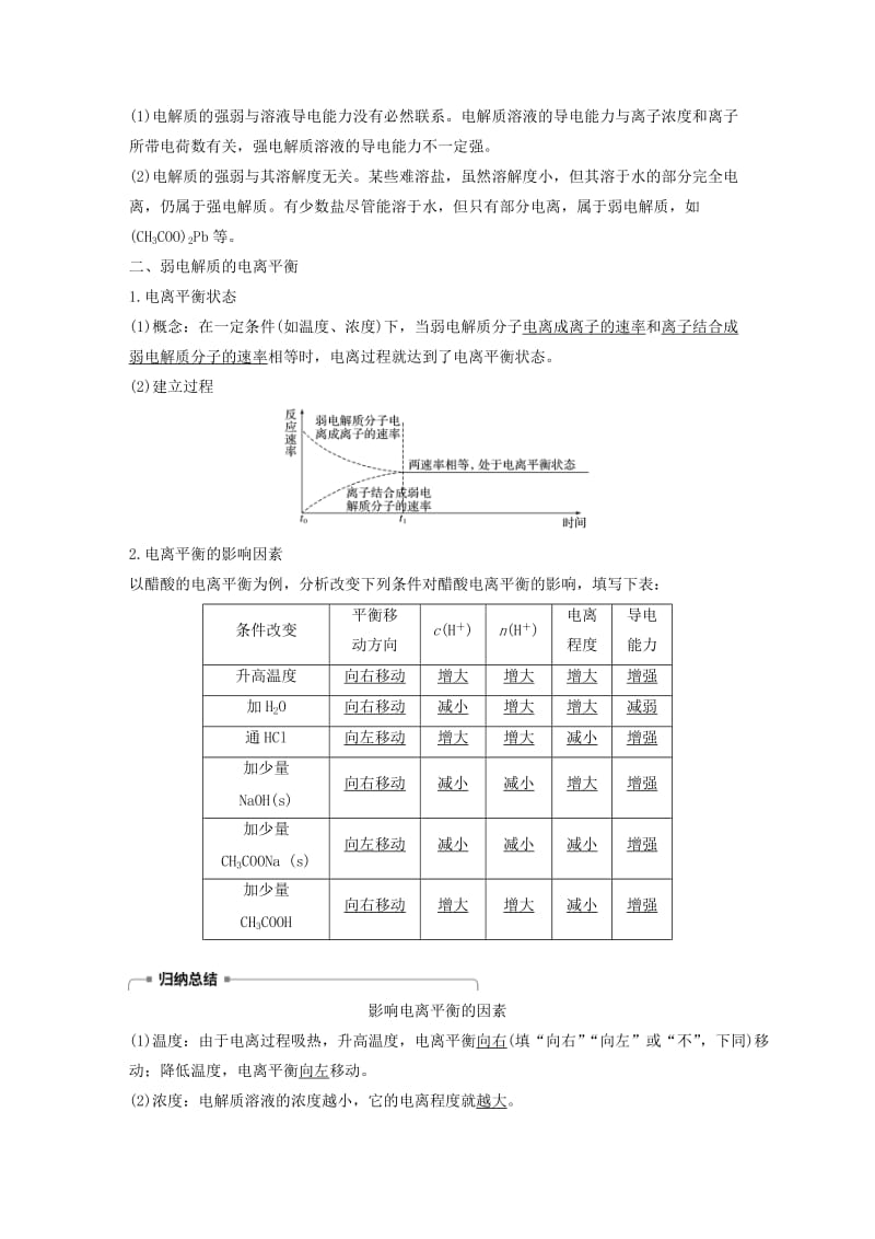 通用版2018-2019版高中化学第三章水溶液中的离子平衡第一节弱电解质的电离学案新人教版选修.doc_第3页