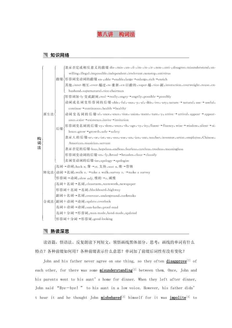 2019高考英语 基础保分篇 第八讲 构词法讲与练 新人教版.doc_第1页