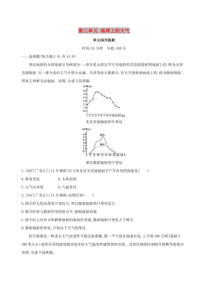 （山西專用）2019版高考地理總復(fù)習(xí) 第三單元 地球上的大氣單元闖關(guān)檢測(cè).doc