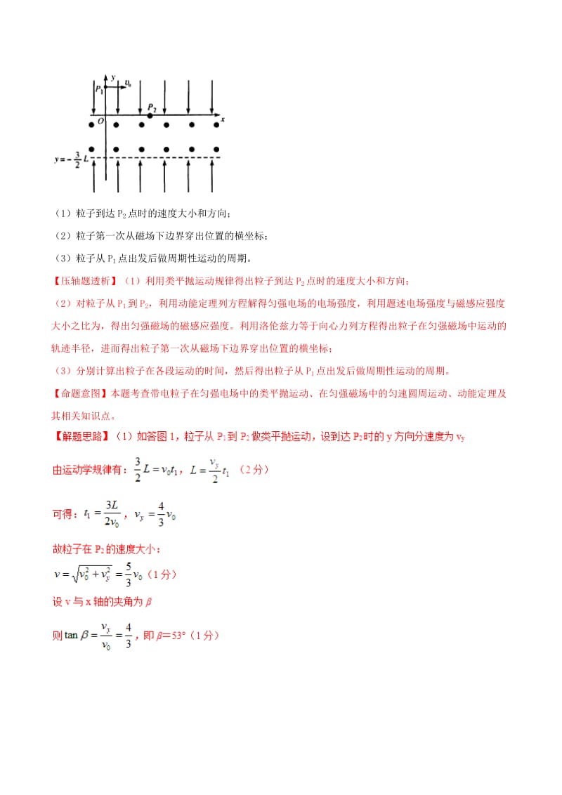 2019年高考物理 名校模拟试题分项解析40热点 专题17 带电粒子在磁场中的运动.doc_第3页