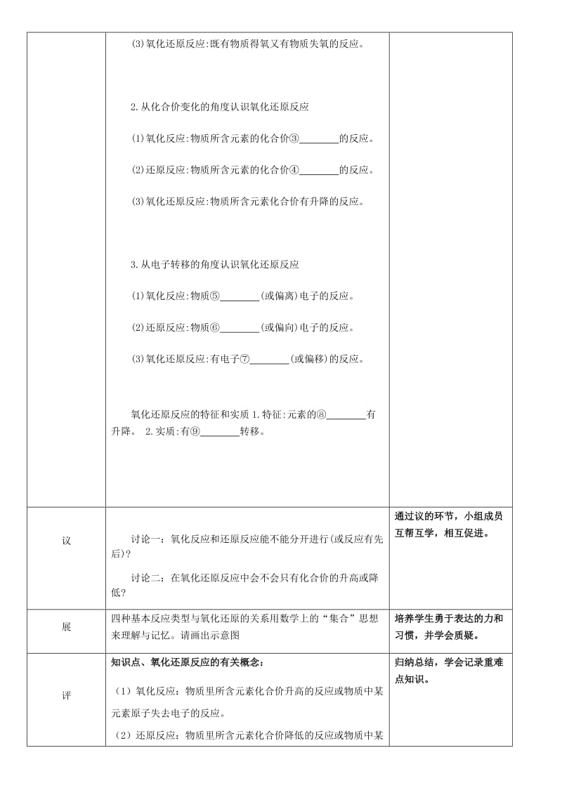 湖北省武汉市高中化学 第二章 化学物质及其变化 2.3.1 氧化还原反应 第1课时教案 新人教版必修1.doc_第2页