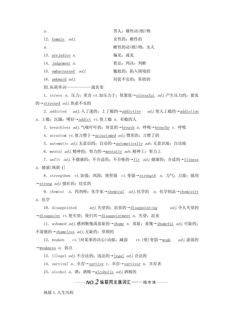 （新课改）2020高考英语一轮复习 Unit 3 A healthy life学案（含解析）新人教版选修6.doc_第2页