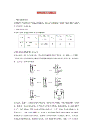 2020版高考化學新增分大一輪復習 第4章 專題突破5 噴泉實驗及拓展應用精講義+優(yōu)習題（含解析）魯科版.docx