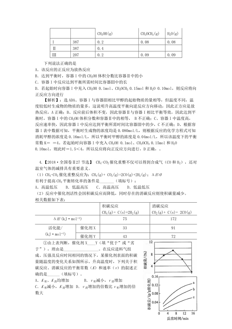 湖南省永州市2019年高考化学二轮复习 课时16 化学反应速率 化学平衡学案.docx_第2页