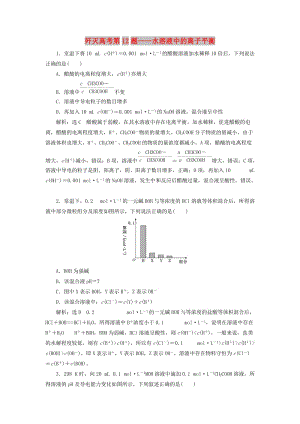 2019高考化學二輪復習 第二部分 考前定點殲滅戰(zhàn)專項押題1 選擇題對點押題練 殲滅高考第12題——水溶液中的離子平衡.doc