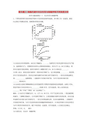 2019版高考生物一輪復(fù)習(xí) 第三單元 微專題三 細(xì)胞代謝中光合作用與細(xì)胞呼吸不同角度分析練習(xí) 新人教版.doc