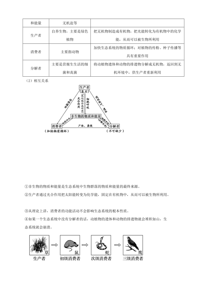 2019高考生物 核心考点特色突破 专题16 生态系统与环境保护.doc_第2页