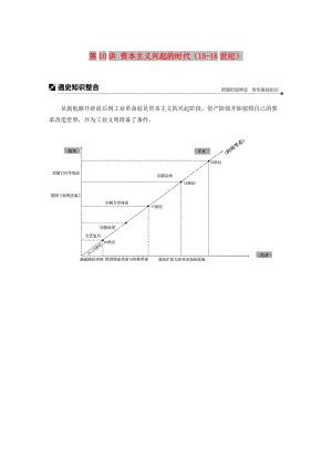 2019高考?xì)v史二輪專題復(fù)習(xí) 專題三 世界史 第10講 資本主義興起的時(shí)代（15-18世紀(jì)）教學(xué)案.docx