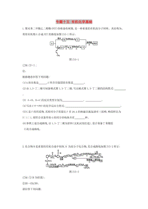 2019年高考化學(xué)二輪專題復(fù)習(xí) 專題十五 有機(jī)化學(xué)基礎(chǔ)限時(shí)集訓(xùn).doc