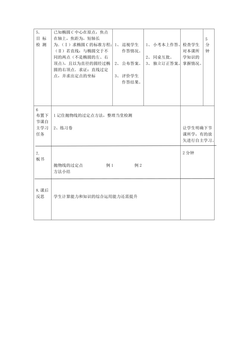 辽宁省大连市高中数学 第二章 圆锥曲线与方程 2.4 抛物线专项过定点问题教案 新人教B版选修2-1.doc_第3页