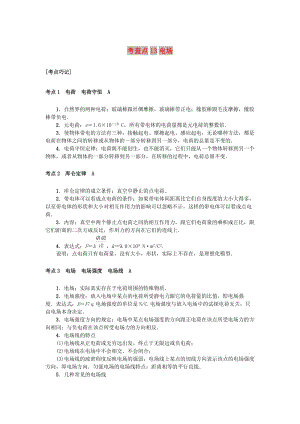 2019高考物理總復習 考查點13 電場掌中寶素材.doc