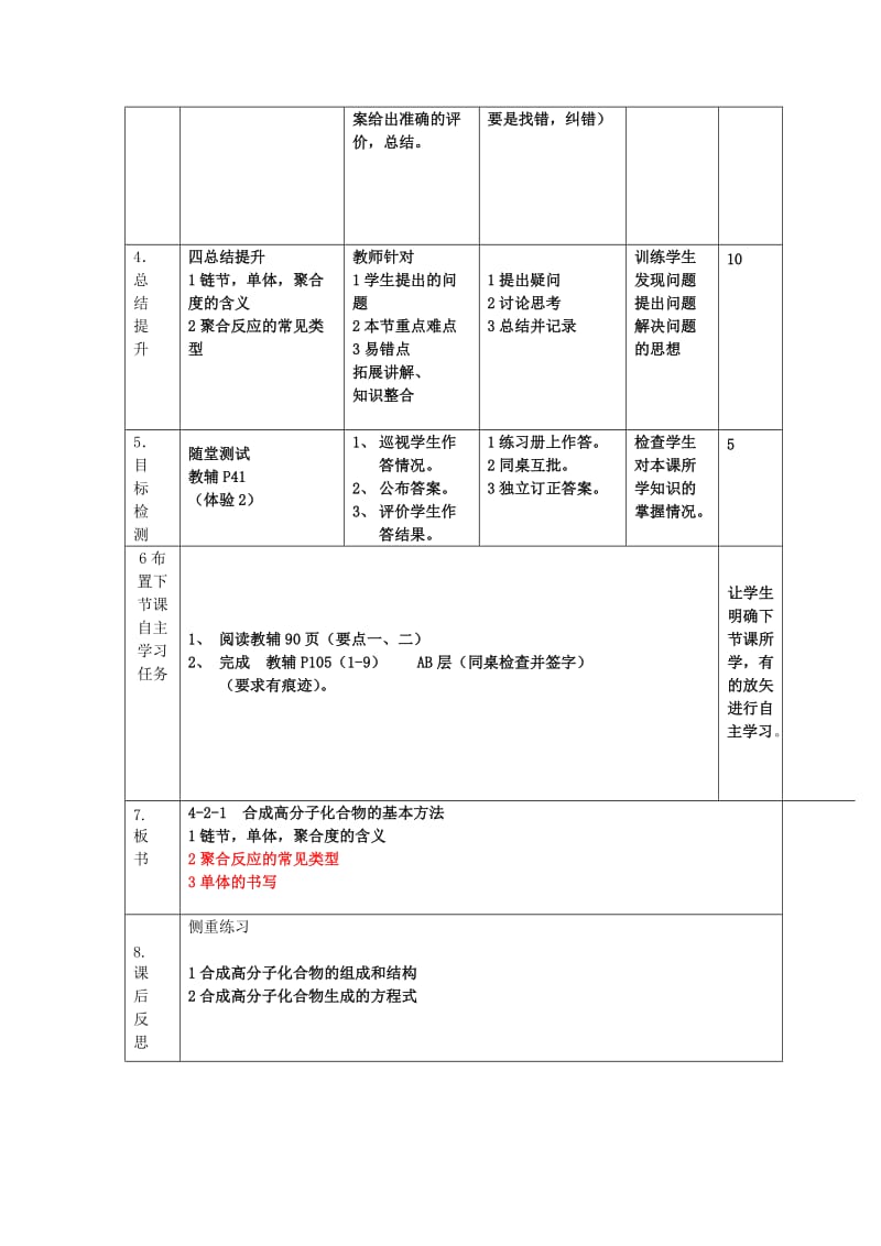 辽宁省大连市高中化学 第五章 进入合成有机高分子化合物的时代 5.1 合成高分子化合物的基本方法教案 新人教版选修5.doc_第2页