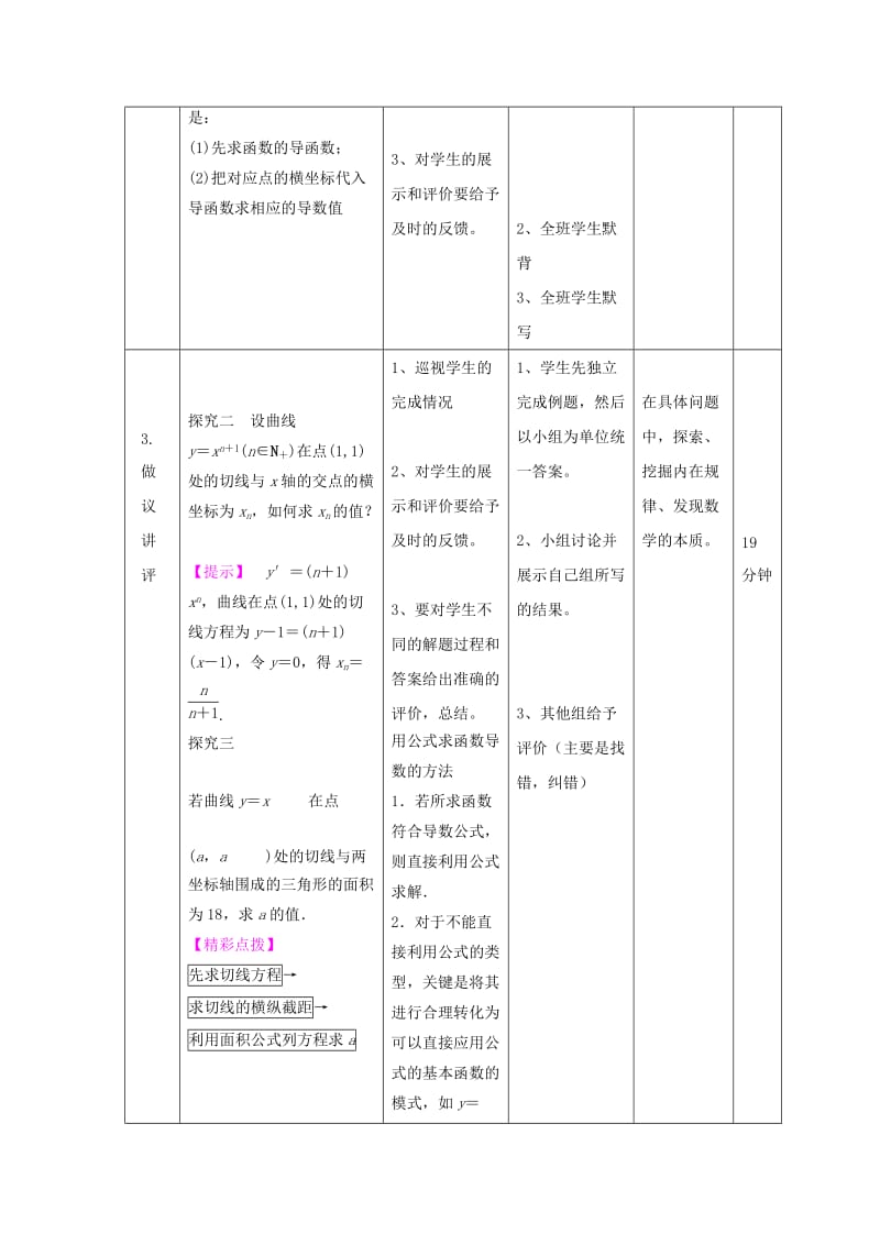 辽宁省大连市高中数学 第一章 导数及其应用 1.3 常数与幂函数的导数导数公式表（2）教案 新人教B版选修2-2.doc_第2页