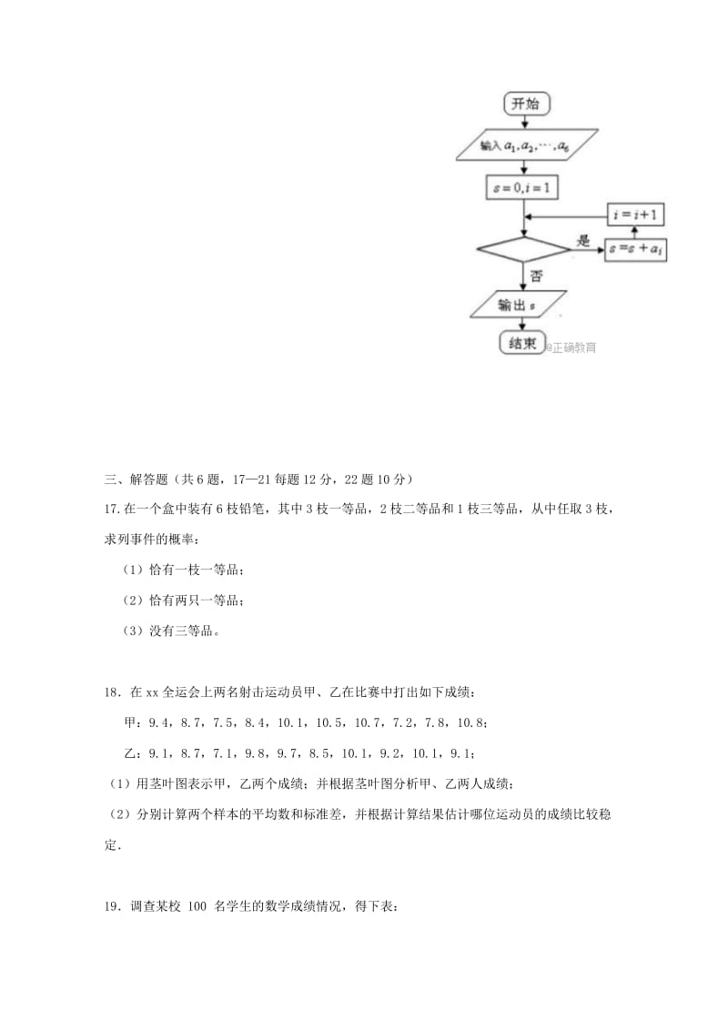 2019版高二数学下学期期中试题 (I).doc_第3页