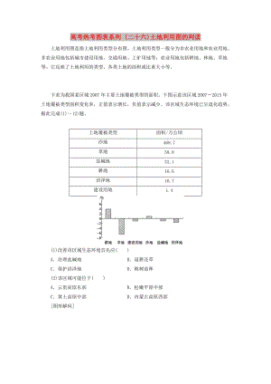 2019高考地理一輪復(fù)習(xí) 第三部分 第十四單元 區(qū)域生態(tài)環(huán)境建設(shè) 高考熱考圖表系列（二十六）土地利用圖的判讀學(xué)案.doc