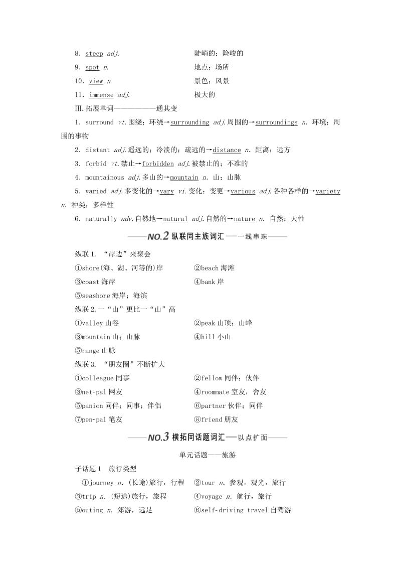 新课改2020版高考英语一轮复习Module5ATripAlongtheThreeGorges学案含解析外研版必修4 .doc_第2页