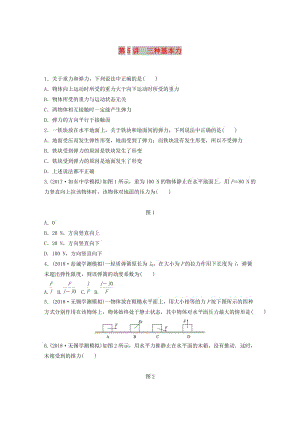 江蘇省2019版高中物理學業(yè)水平測試復習 第三章 相互作用 第5講 三種基本力對點練 必修1.doc