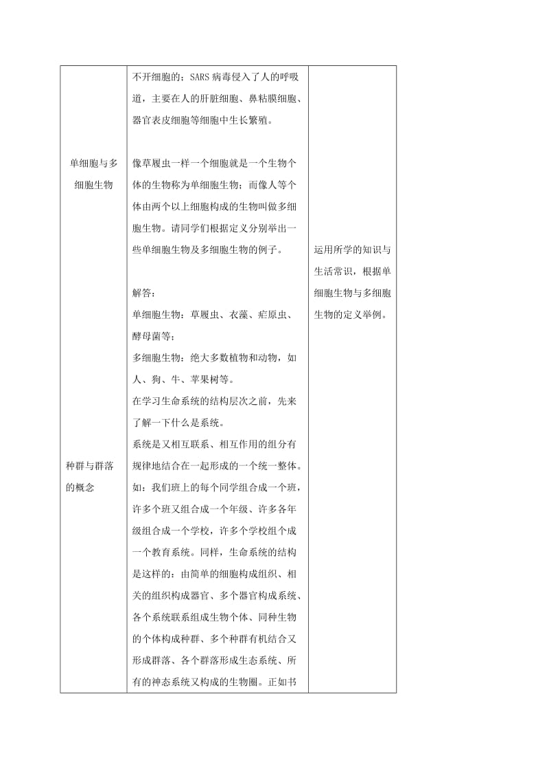 内蒙古开鲁县高中生物 第一章 走近细胞 1.1 从生物圈到细胞教案2 新人教版必修1.doc_第2页